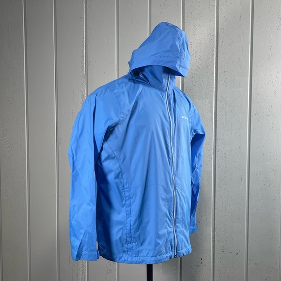 *Columbia Men's Blue Hooded Jacket Windbreaker Size 2X - Picture 6 of 14